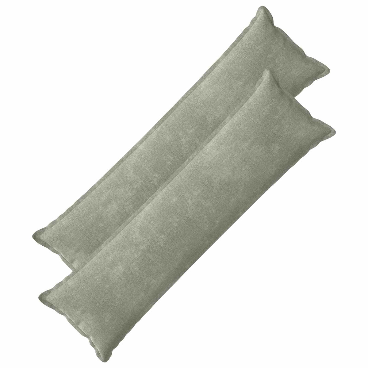 vidaXL Throw Pillow 2 pcs HOUTEN Green 40 x 145 cm Chenille Fabric 2