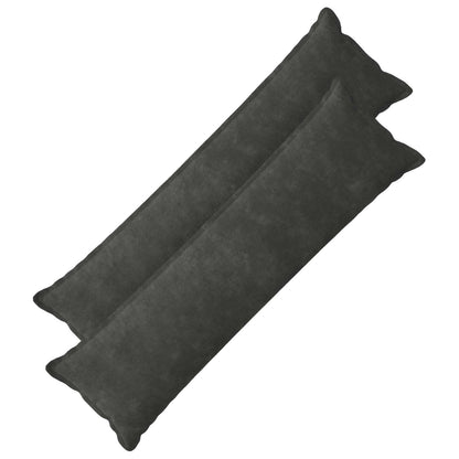 vidaXL Cushion with Pillow HOUTEN 2 pcs Anthracite Microfiber Fleece 1