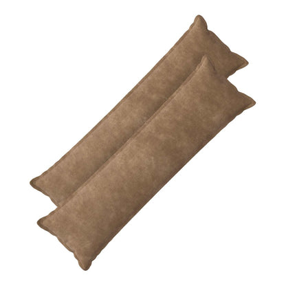vidaXL Cushion with Pillow HOUTEN 2 pcs Taupe Microfiber Fleece 1
