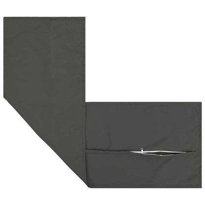Cushion with Pillow HOUTEN 2 pcs Anthracite Polyester
