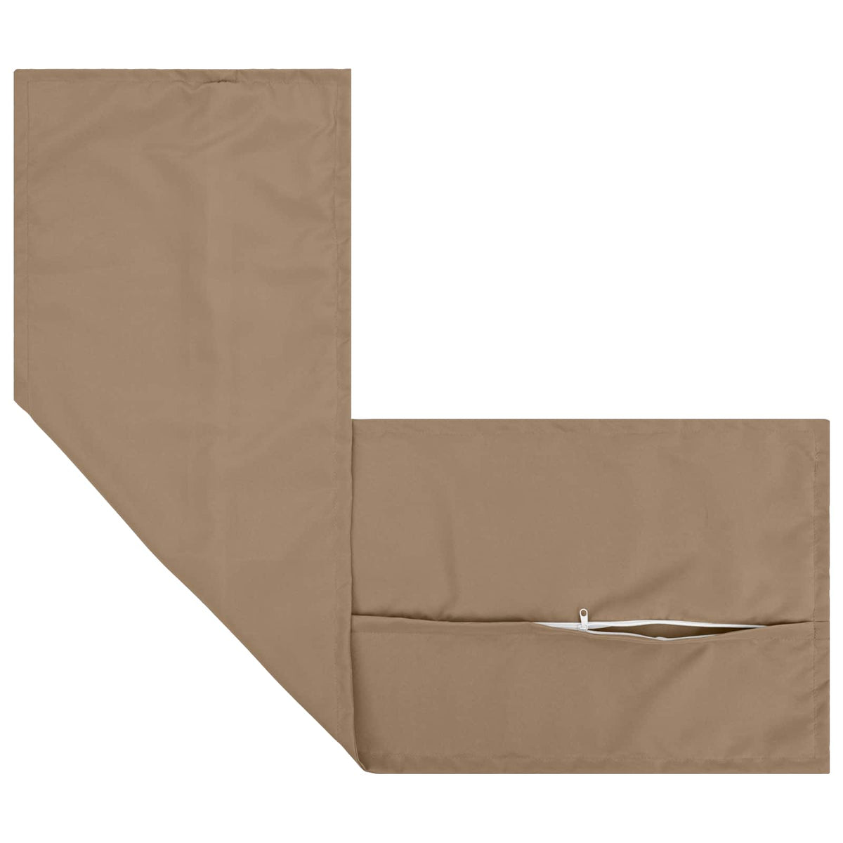 Cushion with Pillow HOUTEN 2 pcs Taupe Polyester