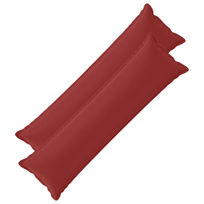 Cushion with Pillow HOUTEN 2 pcs Wine Red Polyester
