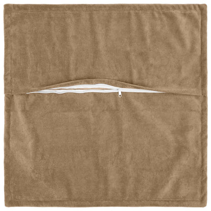 Cushion HOUTEN Taupe Microfiber Fleece