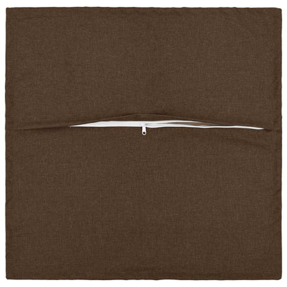Cushion Pillow HOUTEN Brown Faux Linen