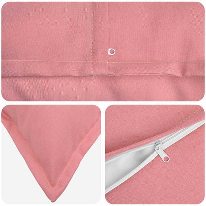 vidaXL Cushion with Pillow HOUTEN 6 pcs Pink Faux Linen 4