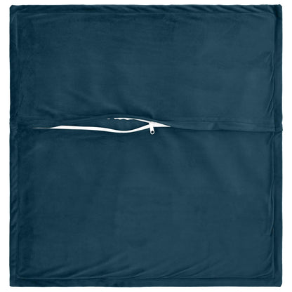 vidaXL Cushion with Pillow HOUTEN 6 pcs Blue Velvet 4
