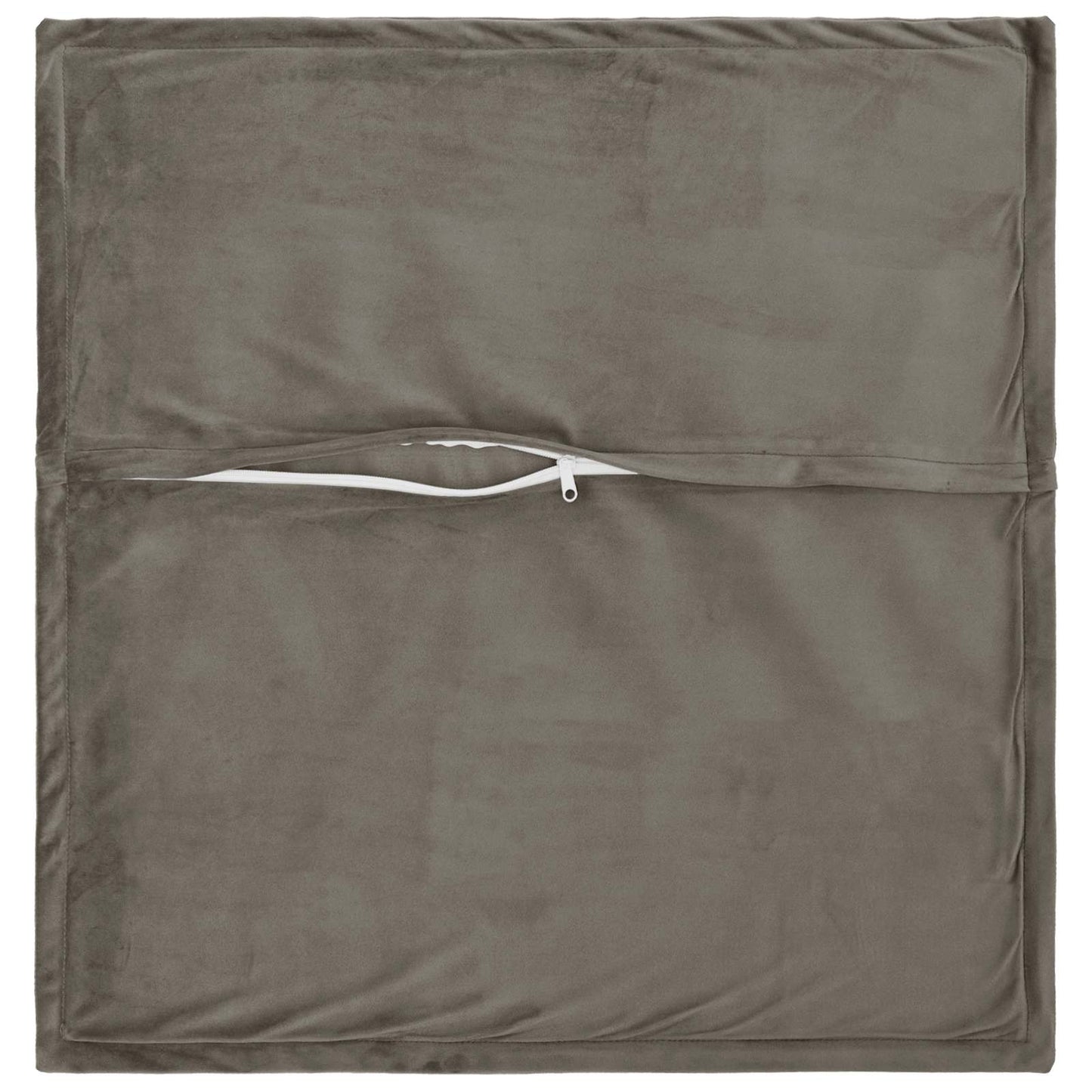 vidaXL Cushion with Pillow HOUTEN 6 pcs Light Grey Velvet 4