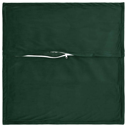 vidaXL Cushion with Pillow HOUTEN 6 pcs Dark Green Velvet 4