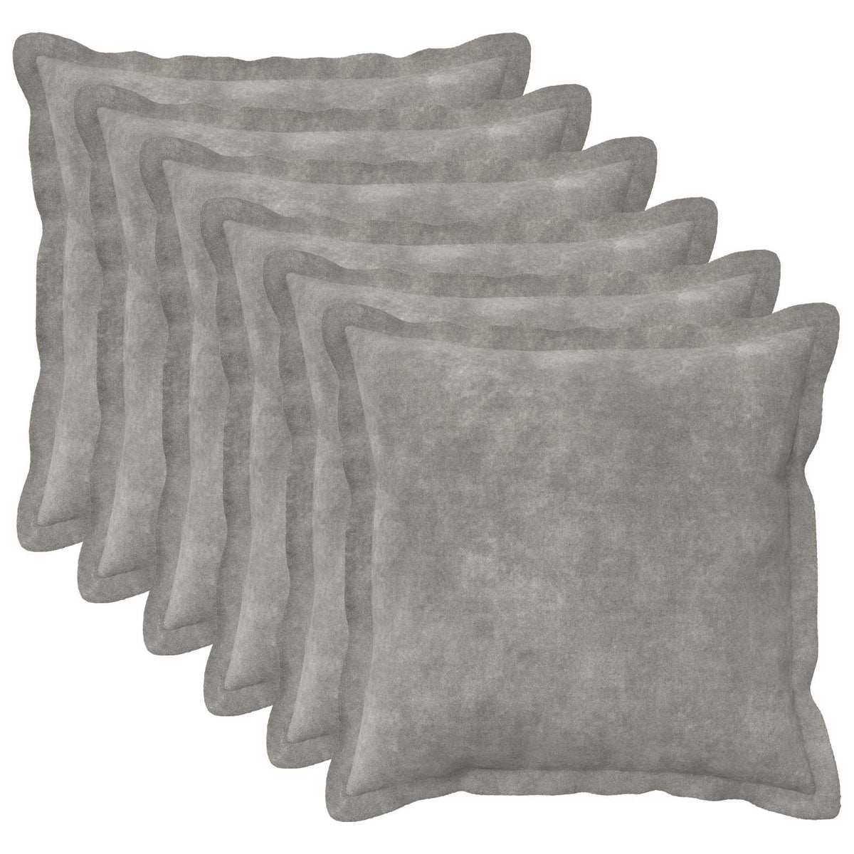 vidaXL Throw Pillow 6 pcs HOUTEN Light Grey 50 x 50 cm 1