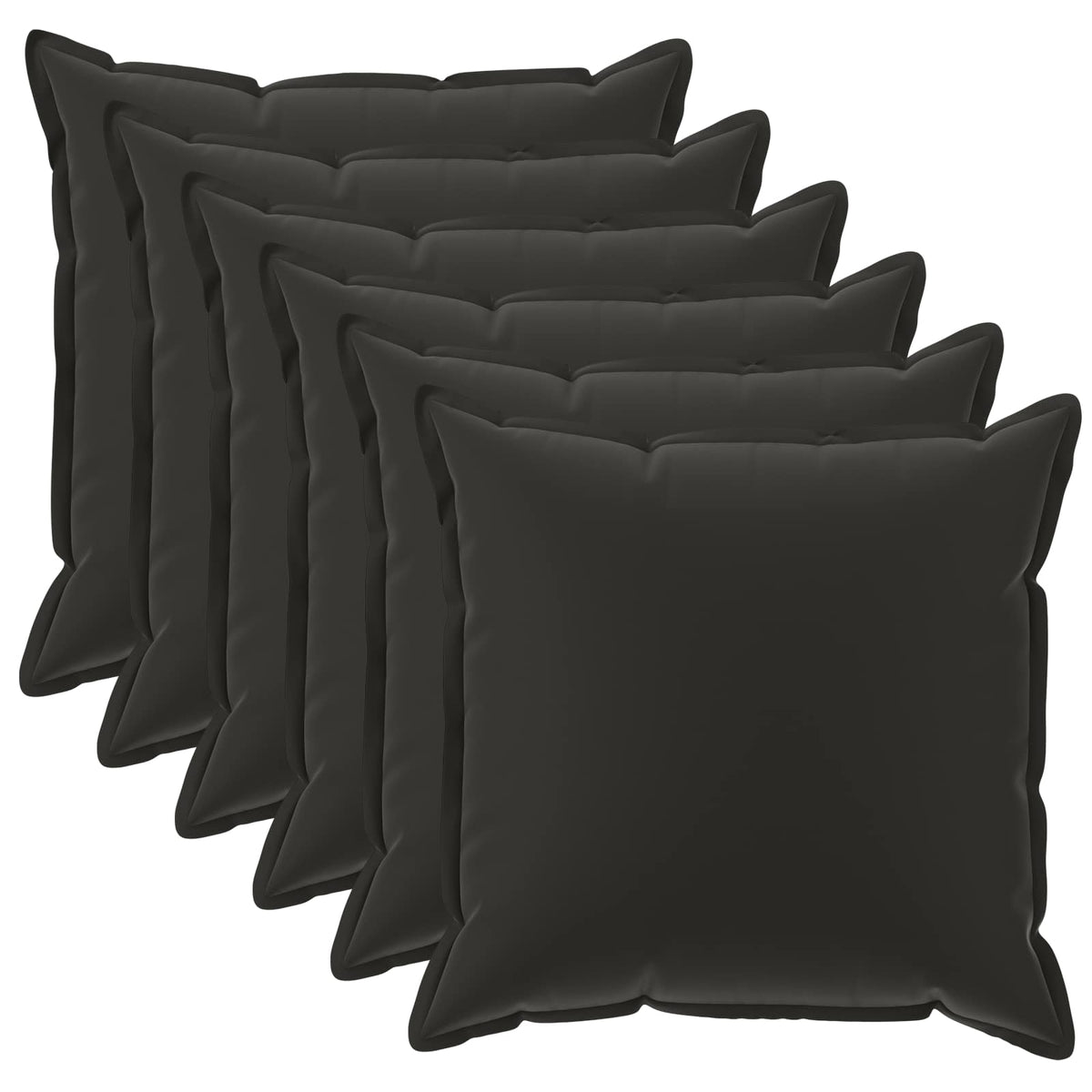 Throw Pillow HOUTEN 50 x 50 cm Polyester 6 Width 50 cm Black
