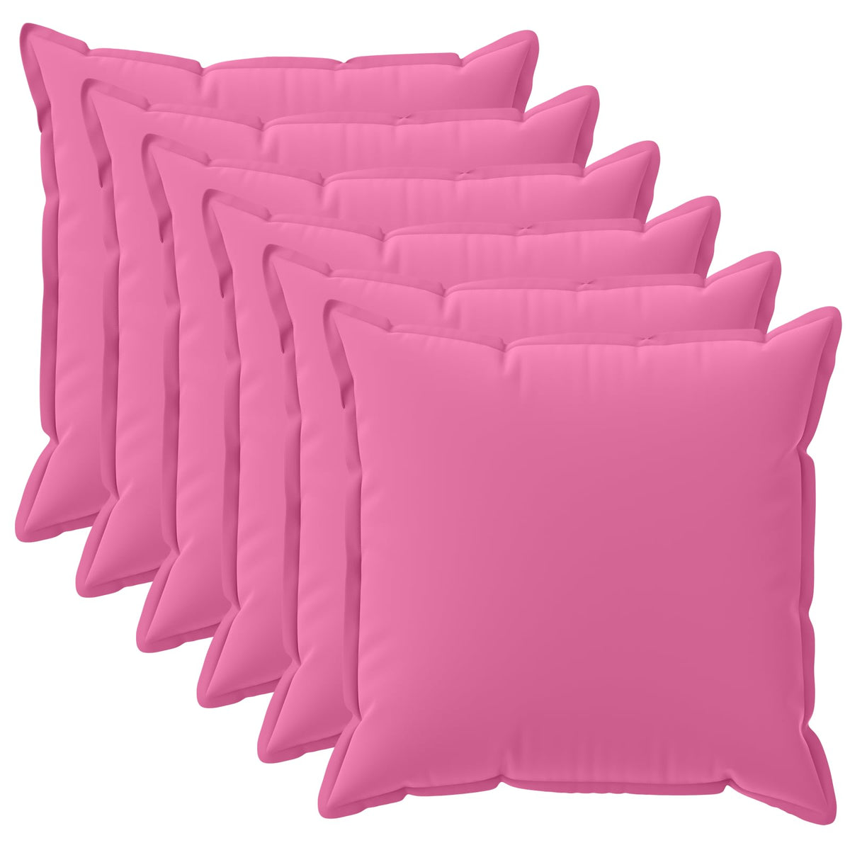 vidaXL Throw Pillow 6 pcs HOUTEN Pink 50 x 50 cm Polyester 2
