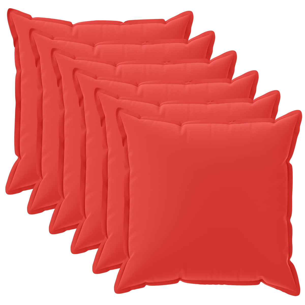 Throw Pillow HOUTEN 50 x 50 cm Polyester 6 Width 50 cm Red