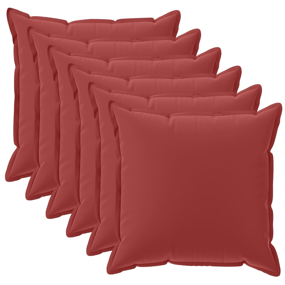 Throw Pillow HOUTEN 50 x 50 cm Polyester 6 Width 50 cm Wine red