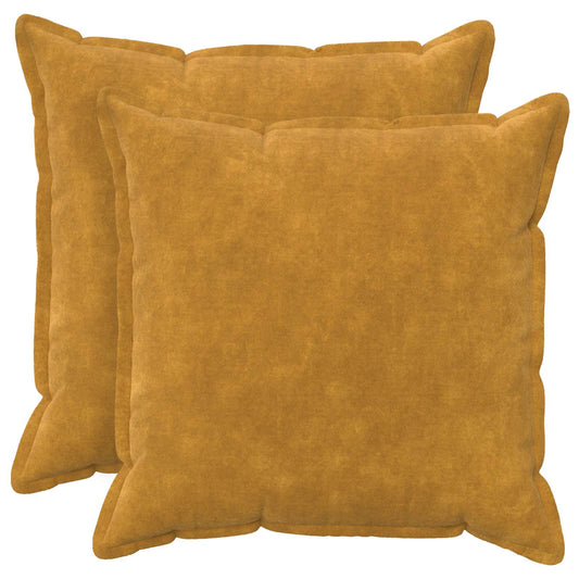 Throw Pillow HOUTEN Microfiber Fleece Yellow