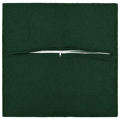vidaXL Cushion with Pillow HOUTEN 2 pcs Dark Green Faux Linen 4