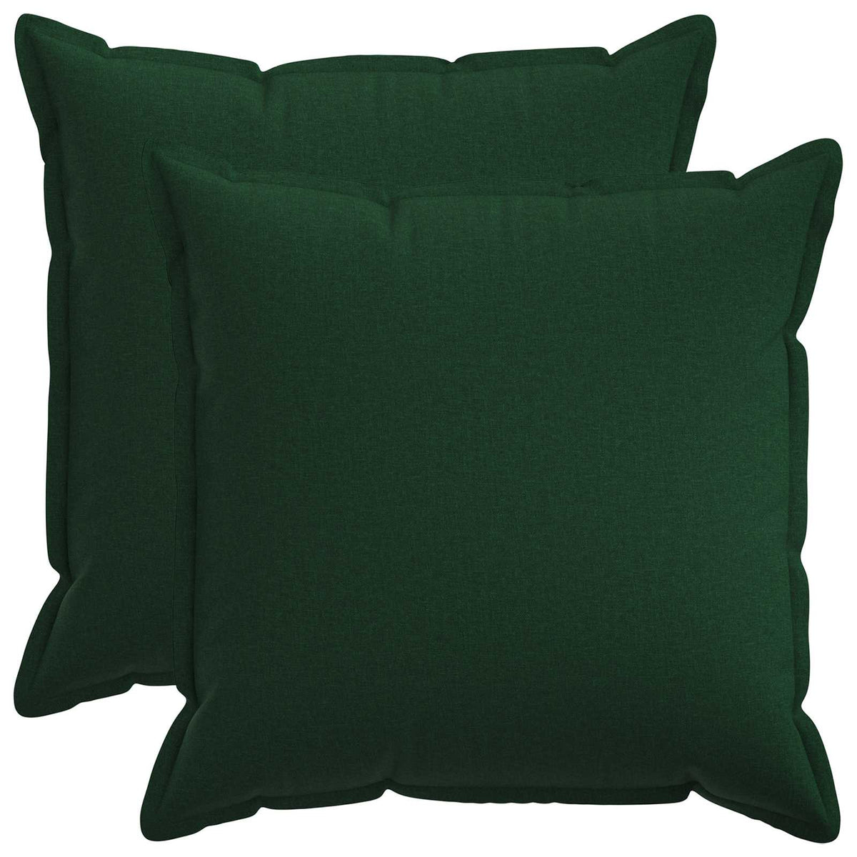 vidaXL Cushion with Pillow HOUTEN 2 pcs Dark Green Faux Linen 2