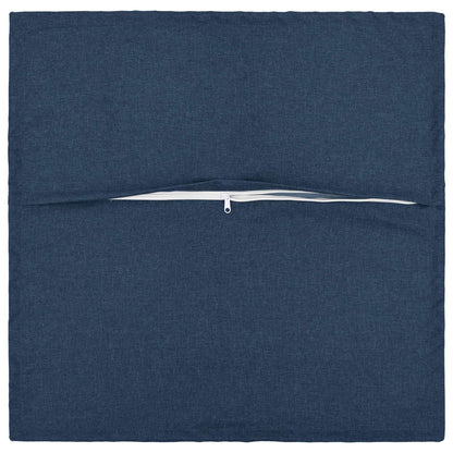 vidaXL Cushion with Pillow HOUTEN 2 pcs Blue Faux Linen 4