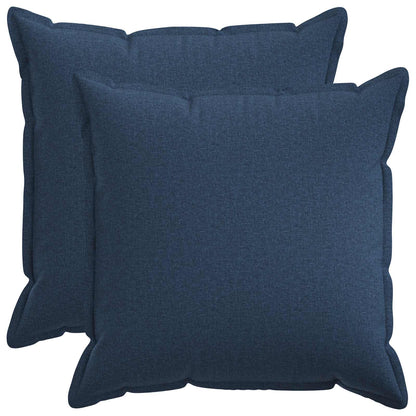 vidaXL Cushion with Pillow HOUTEN 2 pcs Blue Faux Linen 2