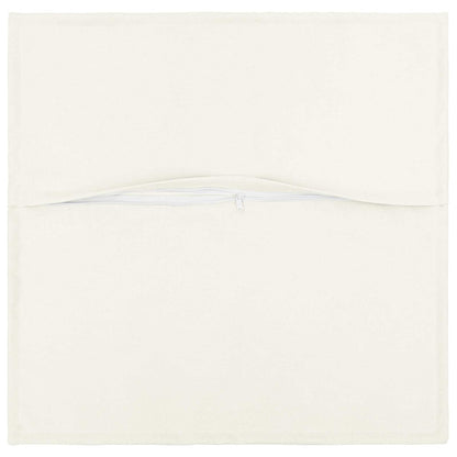 vidaXL Throw Pillow 2 pcs HOUTEN White 80 x 80 cm Faux Linen 4