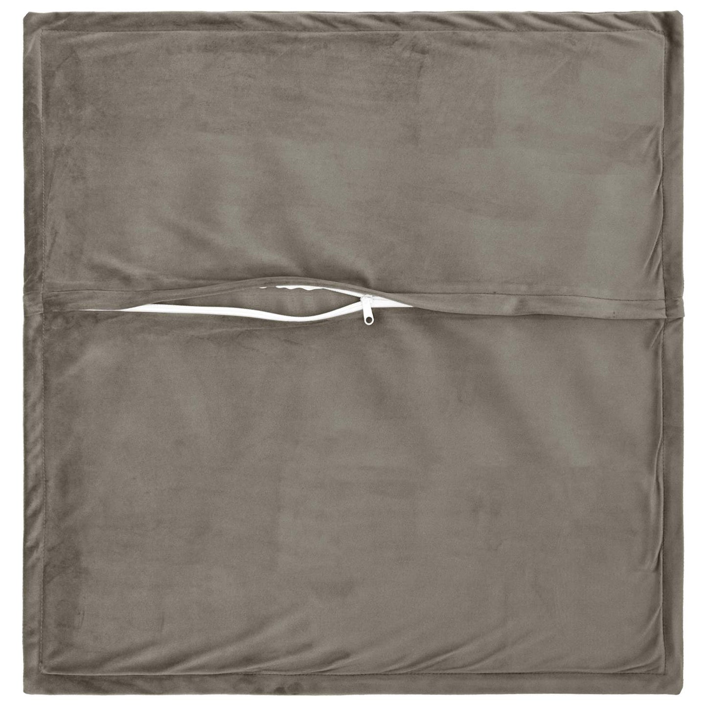 vidaXL Cushion with Pillow HOUTEN 2 pcs Light Grey Velvet 4