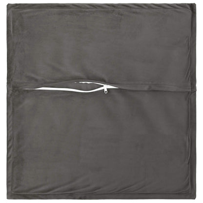 vidaXL Cushion with Pillow HOUTEN 2 pcs Dark Grey Velvet 4