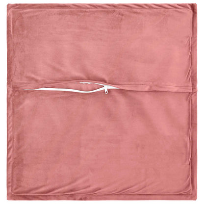 vidaXL Cushion with Pillow HOUTEN 2 pcs Pink Velvet 4