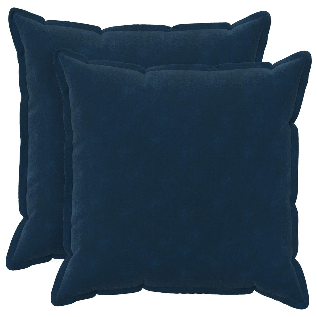 vidaXL Throw Pillow 2 pcs HOUTEN Blue 80 x 80 cm Microfiber Fleece 1