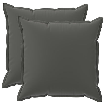 vidaXL Throw Pillow 2 pcs HOUTEN Anthracite 80 x 80 cm Polyester 2