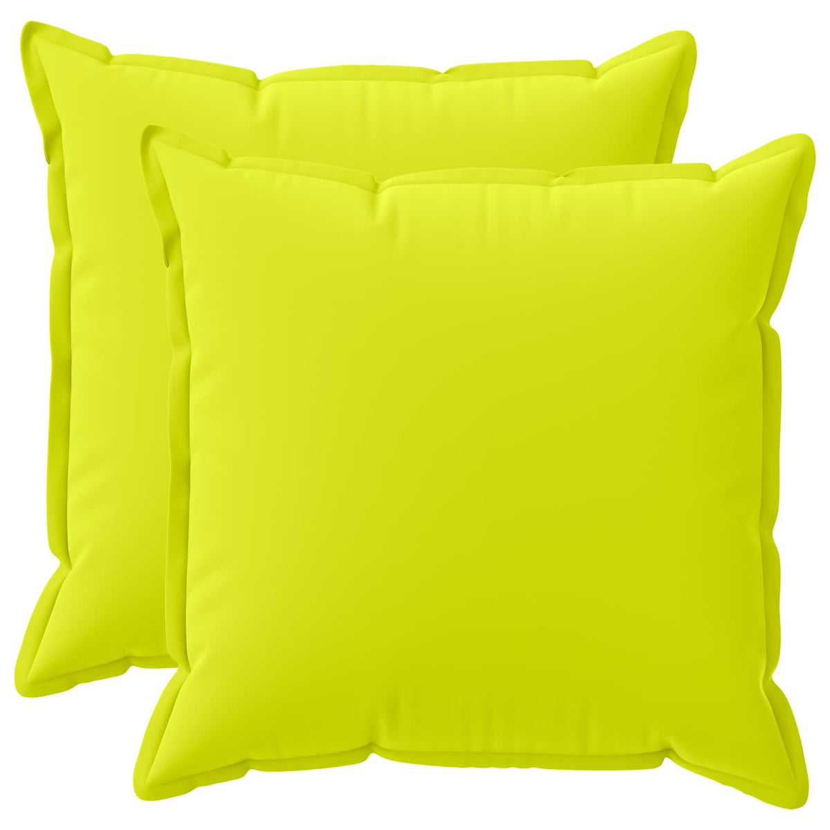 vidaXL Throw Pillow 2 pcs HOUTEN Bright Green 80 x 80 cm Polyester 2