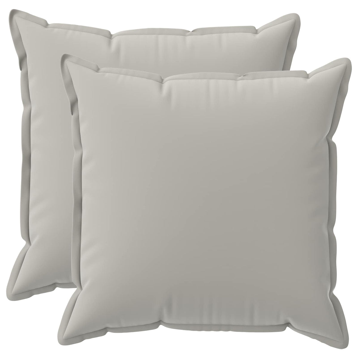 vidaXL Throw Pillow 2 pcs HOUTEN Grey 80 x 80 cm Polyester 2