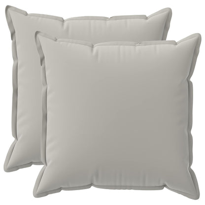 vidaXL Throw Pillow 2 pcs HOUTEN Grey 80 x 80 cm Polyester 2