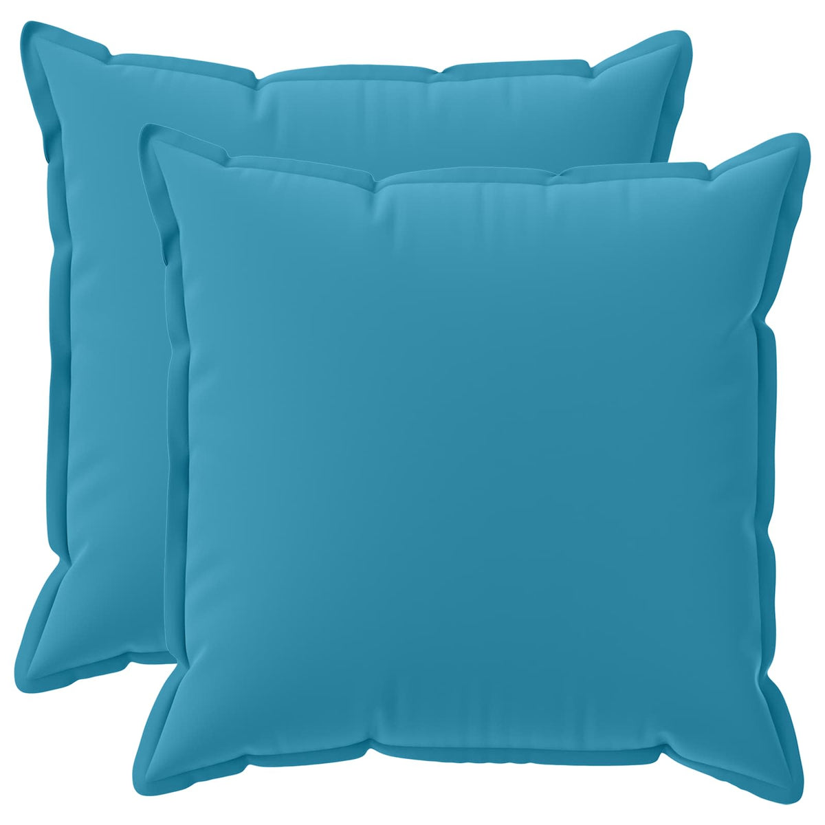 vidaXL Throw Pillow 2 pcs HOUTEN Light Blue 80 x 80 cm Polyester 2