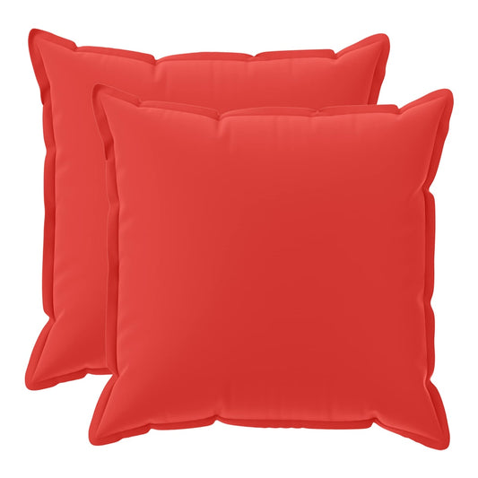 vidaXL Throw Pillow 2 pcs HOUTEN Red 80 x 80 cm Polyester 2