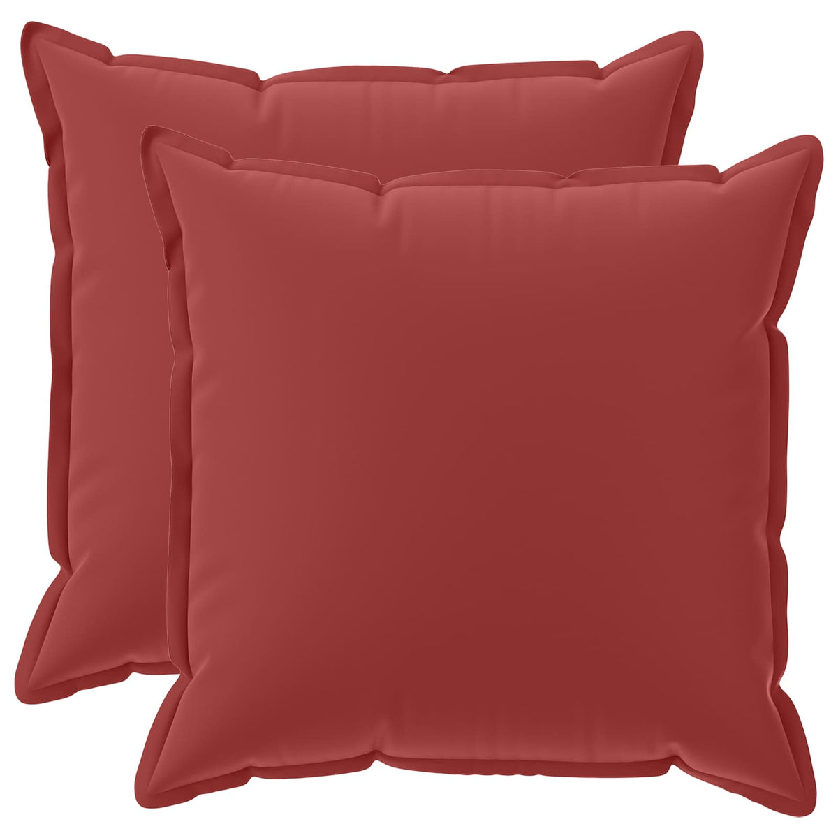 Throw Pillow HOUTEN 80 x 80 cm Polyester 2 Width 80 cm Wine red