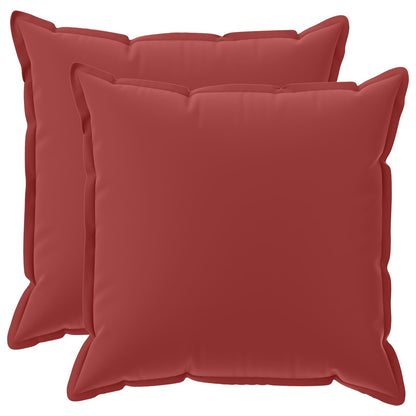 Throw Pillow HOUTEN 80 x 80 cm Polyester 2 Width 80 cm Wine red