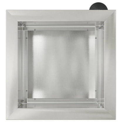 vidaXL Garden Planter with LED Silver 30 x 30 x 30 cm Stainless Steel 5