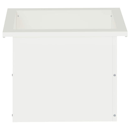 vidaXL Garden Planter with LED 2 pcs White 30 x 40 x 30 cm Steel 5