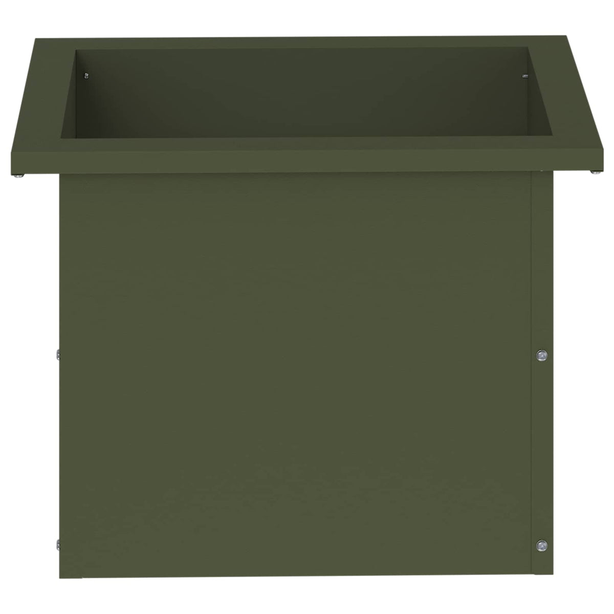 vidaXL Garden Planter with LED 2 pcs Olive Green 30 x 40 x 30 cm Steel 5