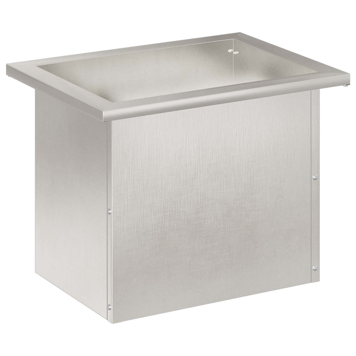vidaXL Garden Planter with LED Silver 30 x 40 x 30 cm Stainless Steel 4