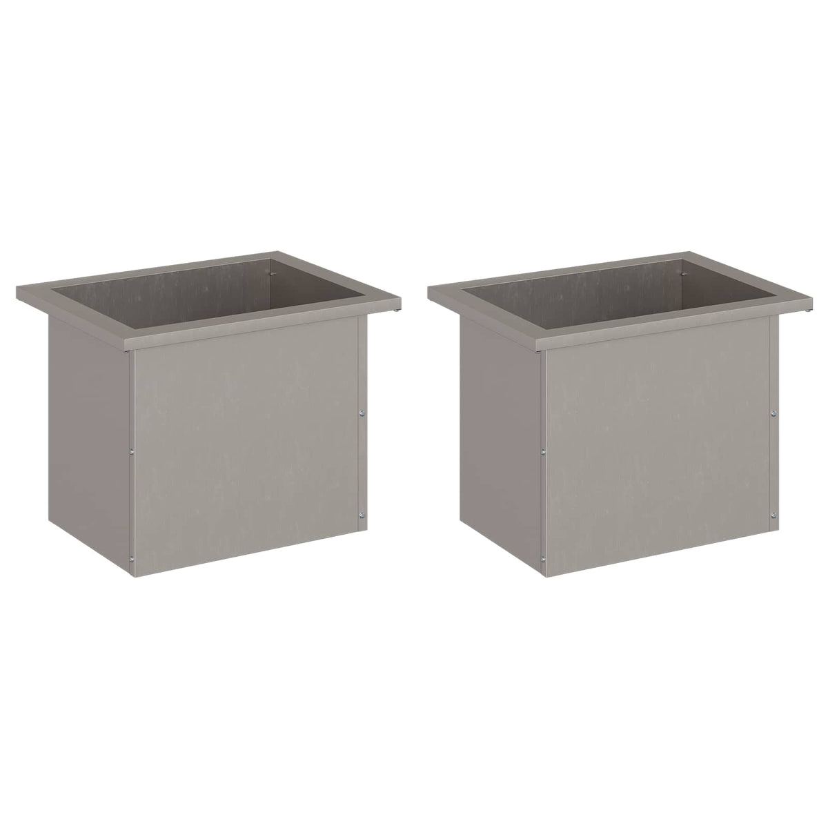 vidaXL Garden Planter with LED 2 pcs Rusty 30 x 40 x 30 cm 5