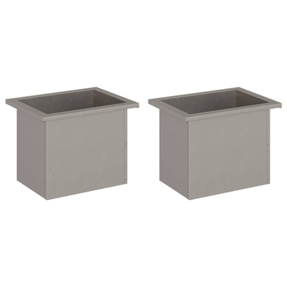 vidaXL Garden Planter with LED 2 pcs Rusty 30 x 40 x 30 cm 5