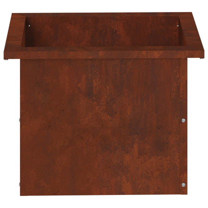 vidaXL Garden Planter with LED 2 pcs Rusty 30 x 40 x 30 cm 6