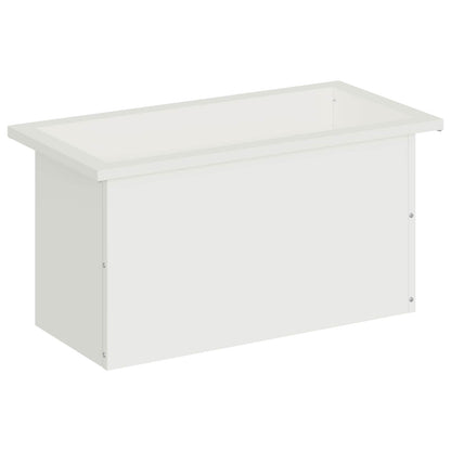 vidaXL Garden Planter with LED White 30 x 60 x 30 cm Steel 4
