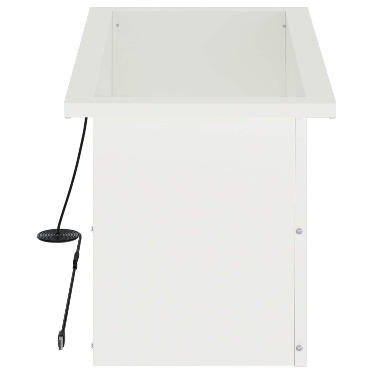 vidaXL Garden Planter with LED White 30 x 60 x 30 cm Steel 6
