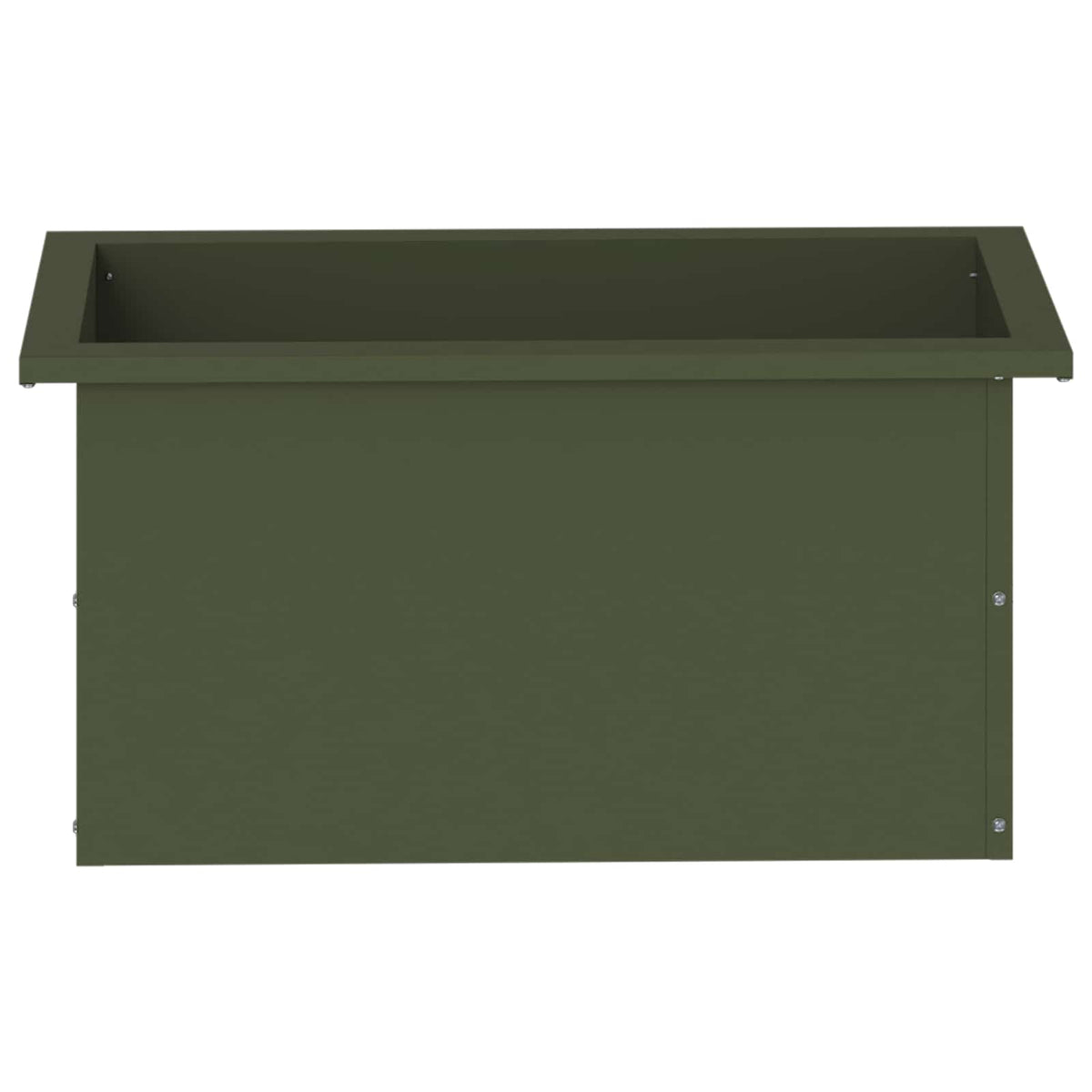 vidaXL Garden Planter with LED Olive Green 30 x 60 x 30 cm Steel 5