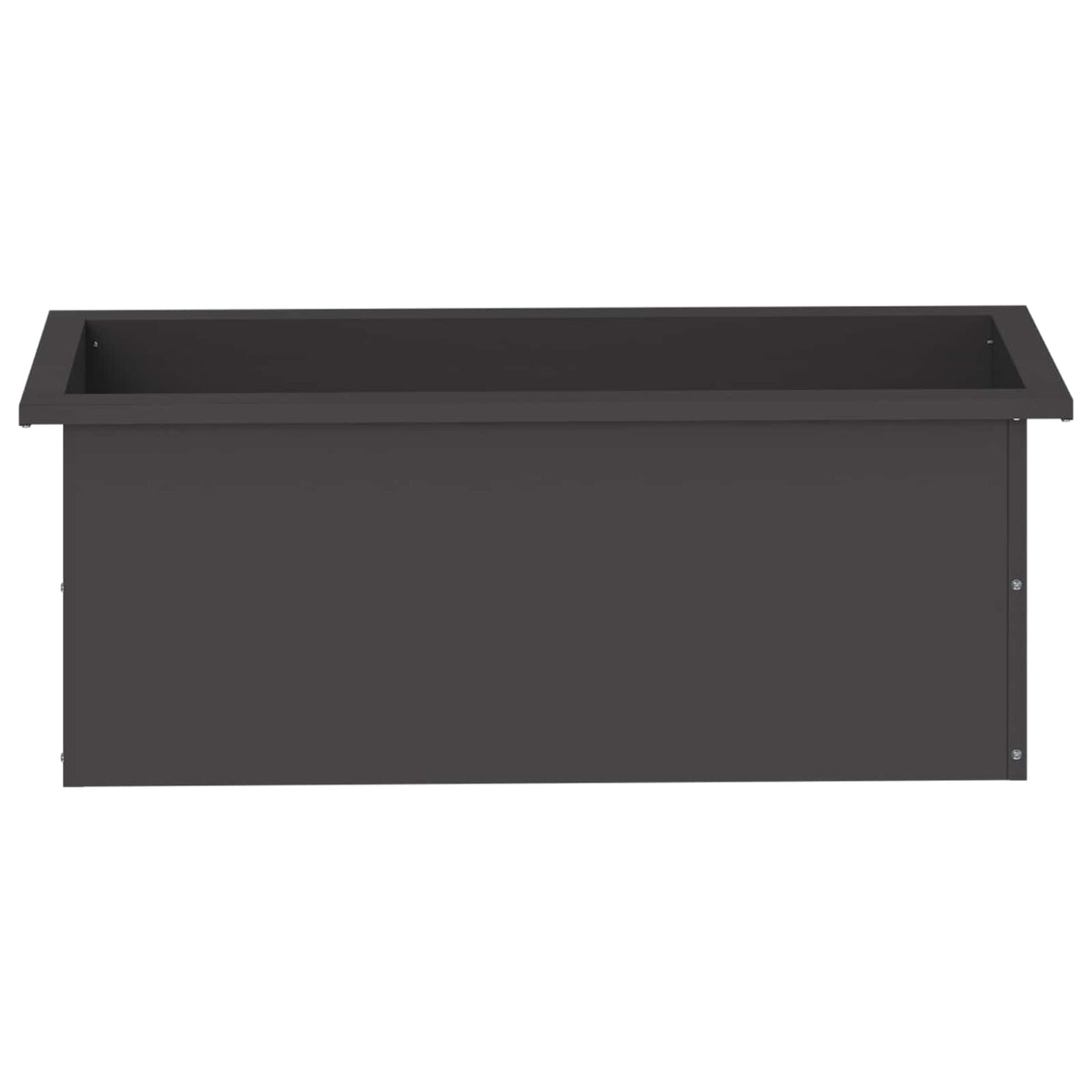 vidaXL Garden Planter with LED Black 30 x 80 x 30 cm Steel 5