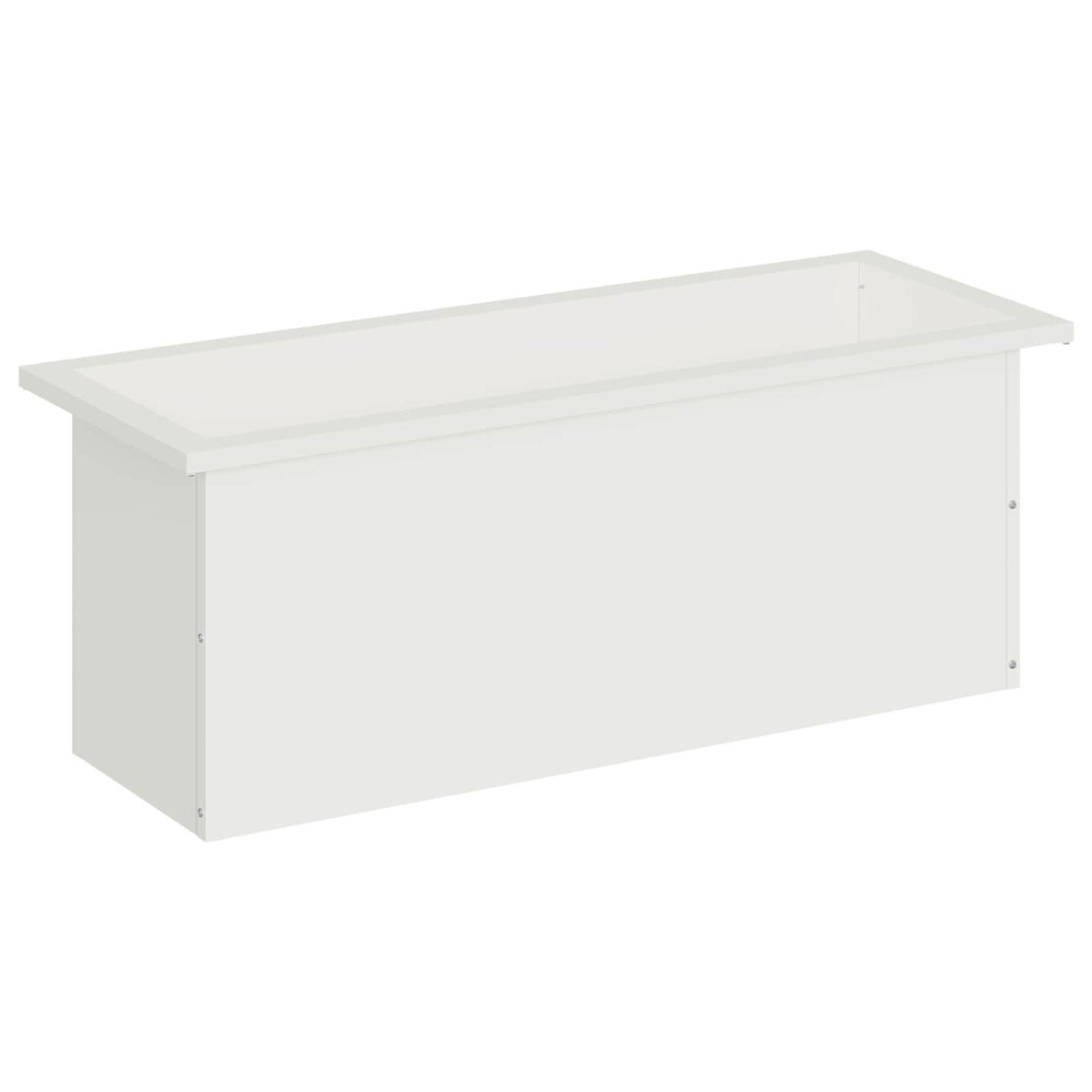vidaXL Garden Planter with LED White 30 x 80 x 30 cm Steel 4