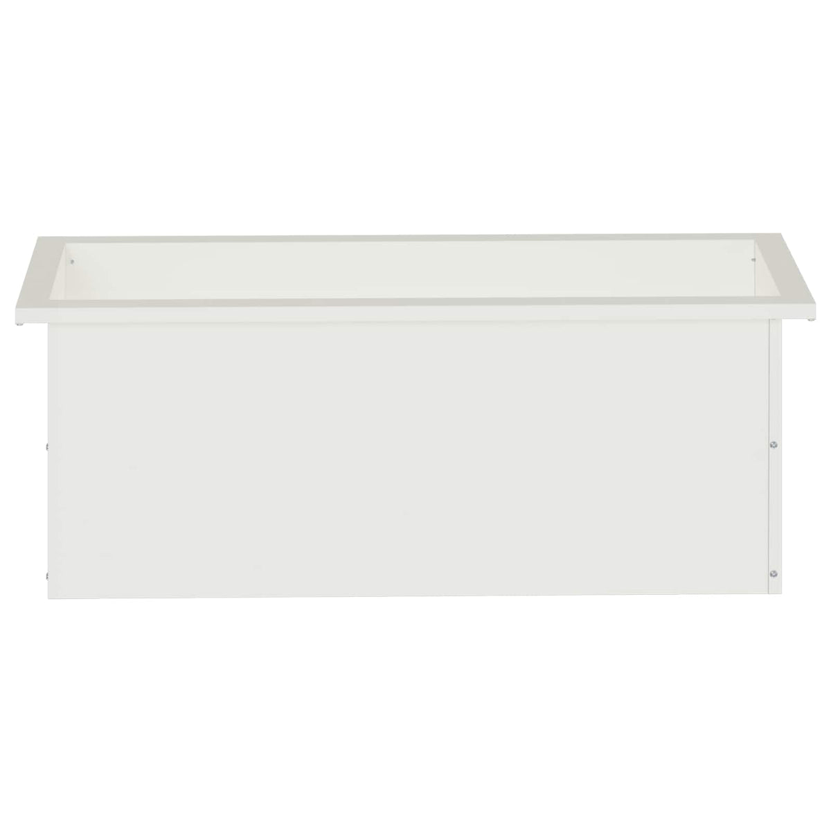 vidaXL Garden Planter with LED White 30 x 80 x 30 cm Steel 5