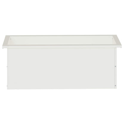 vidaXL Garden Planter with LED White 30 x 80 x 30 cm Steel 5