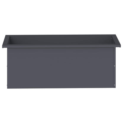 vidaXL Garden Planter with LED Antracite 30 x 80 x 30 cm Steel 6